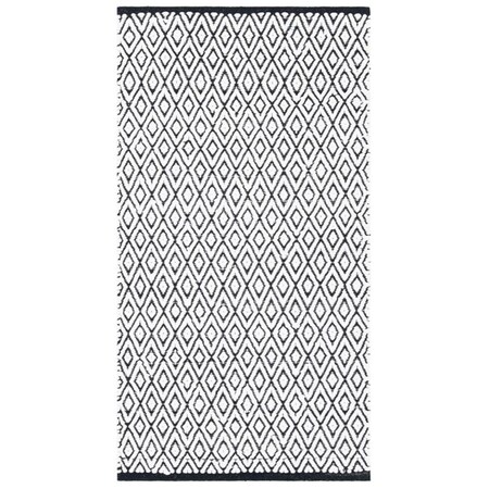 Safavieh 6 x 6 ft. Montauk Contemporary Square Rug, Ivory & Black MTK621A-6SQ